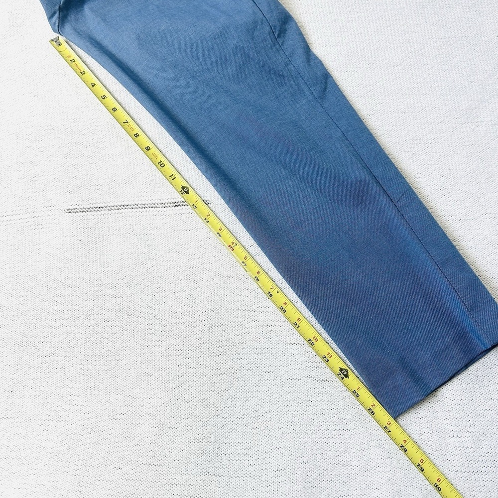 NWT Ann Taylor LOFT Riviera Slim Pants Sz 8 Blue Crop Stretch Office Dressy - Picture 11 of 12